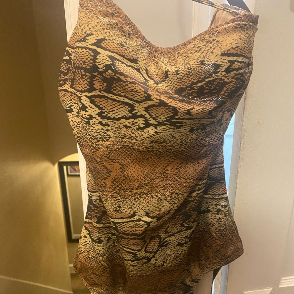 NWT SNAKE print one piece bathingsuit